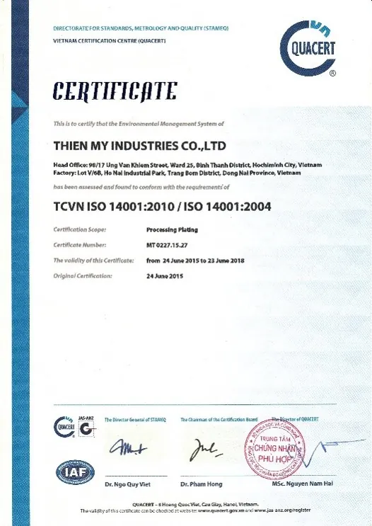 ISO 14001 Environmental Management System